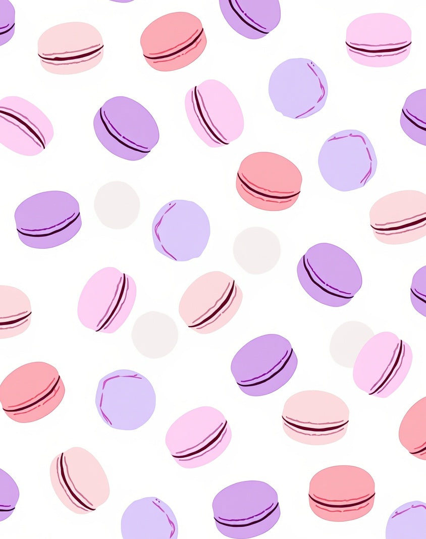 Sweet Pastel Macaron Scattered Arrangement Rug