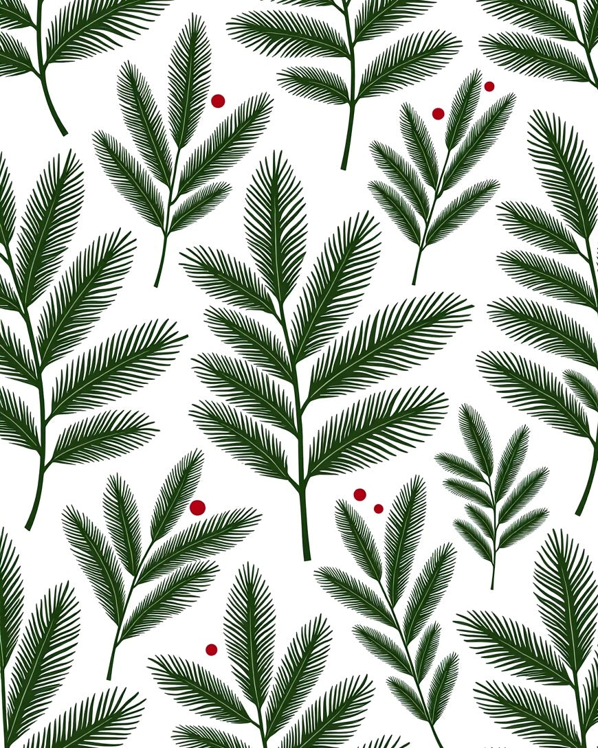 Foliage with Red Berry Accent Rug