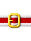 Festive Red White Gold Buckle Band Rug