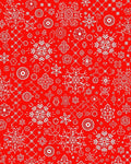 Winter Wonderland Snowflakes Red Rug