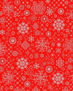 Winter Wonderland Snowflakes Red Rug