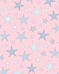 Pastel Pink Starry Night Sky Rug