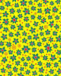 Sunny Yellow Floral Citrus Burst Rug