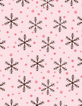 Pink Dot Snowflake Scatter Rug