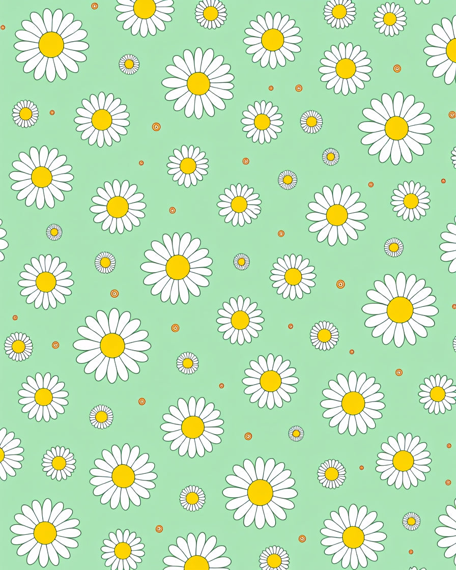 Sweet Daisy Meadow Floral Rug