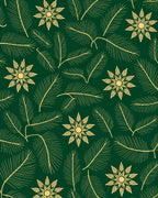 Golden Pine Needle Floral Arrangement Rug
