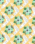 Mint Green Floral Lattice Accent Rug