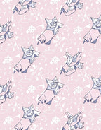 Pink Sakura Blossom Crystal Star Rug