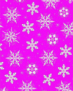 Vibrant Pink Snowflake Cluster Pattern Rug
