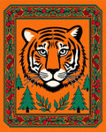 Bold Tiger Forest Frame Rug