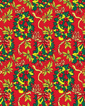 Festive Red Holly Berry Wreath Rug