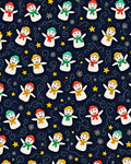 Cute Snowman Winter Stars Background Rug