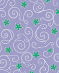 Lavender Green Floral Swirl Accent Rug