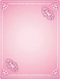 Gradient Pink Ornate Corner Medallion Rug
