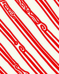 Bold Crimson Swirl Stripe Accent Rug