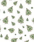 Green Leafy Palm Scatter Rug