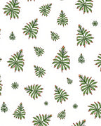 Green Leafy Palm Scatter Rug
