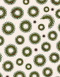 Green Pine Needle Wreath Collection Rug