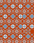 Oriental Blue White Floral Lattice Rug