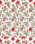 Crimson Floral Vine Garden Rug