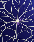 Deep Blue Radiant Starburst Rug