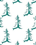 Deep Teal Pine Forest Repeat Rug