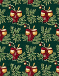 Victorian Red Bow Acorn Greenery Rug