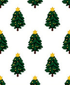 Emerald Evergreen Festive Tree Star Rug