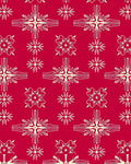 Crimson Cream Starburst Medallion Rug