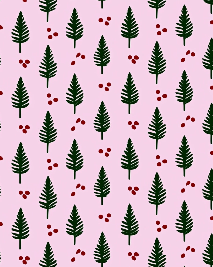 Forest Pine and Berry Scatter Rug