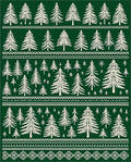 Christmas Forest Trees Border Rug