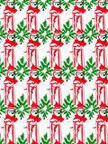 Red White Green Festive Figures Rug