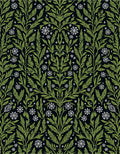 Green Leaf Snowflake Botanical Garden Rug