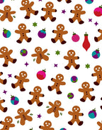 Cute Gingerbread Man Ornaments Christmas Rug