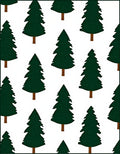 Dark Green Evergreen Forest Repeat Rug