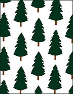 Dark Green Evergreen Forest Repeat Rug