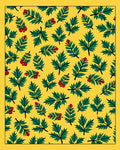 Yellow Green Leaf Berry Scatter Rug