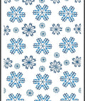 Azure Snowflake Scatter Classic Navy Rug