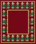 Crimson Guard Soldiers Border Red Rug