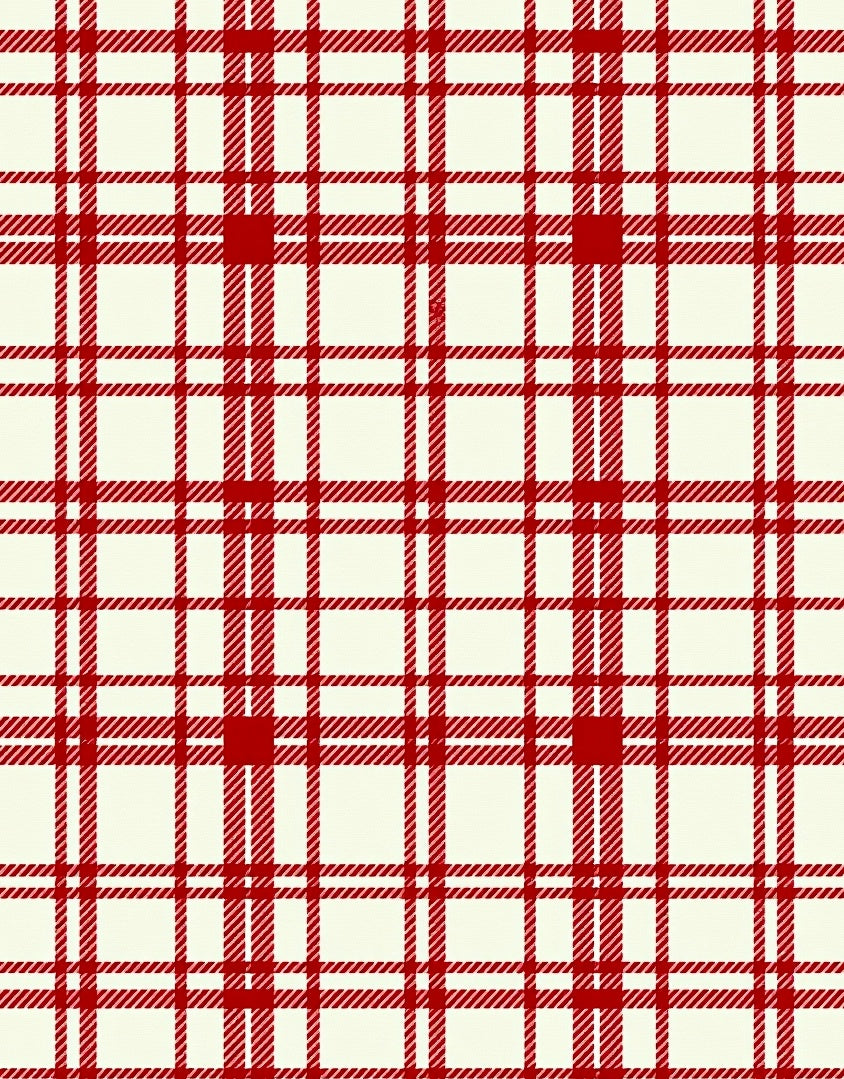 Classic Red Tartan Plaid Rug