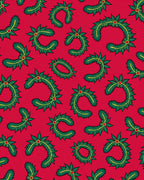 Festive Green Fir Wreath Accents Rug