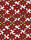 Crimson Starburst Floral Medallion Rug