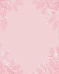 Pale Pink Feather Branches Rug