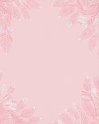 Pale Pink Feather Branches Rug