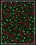 Red Berry Garland Floral Arrangement Rug