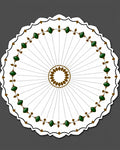 Emerald Green Leaf Medallion Radiance Rug