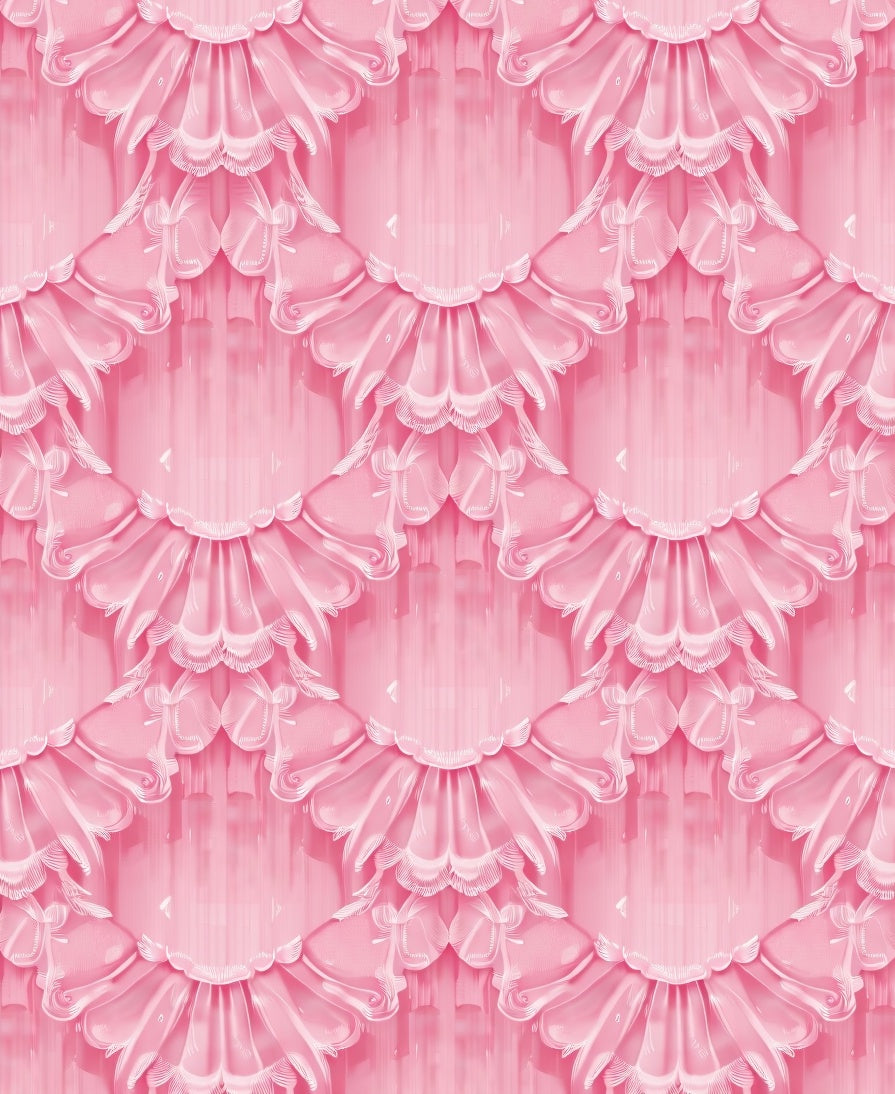 Sweet Rosette Geometric Lacework Rug