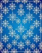 White Snowflake Radiance On Blue Gradient Rug