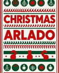 Christmas Red Green Festive Icons Rug
