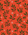 Winter Berry Snow Flake Branch Rug